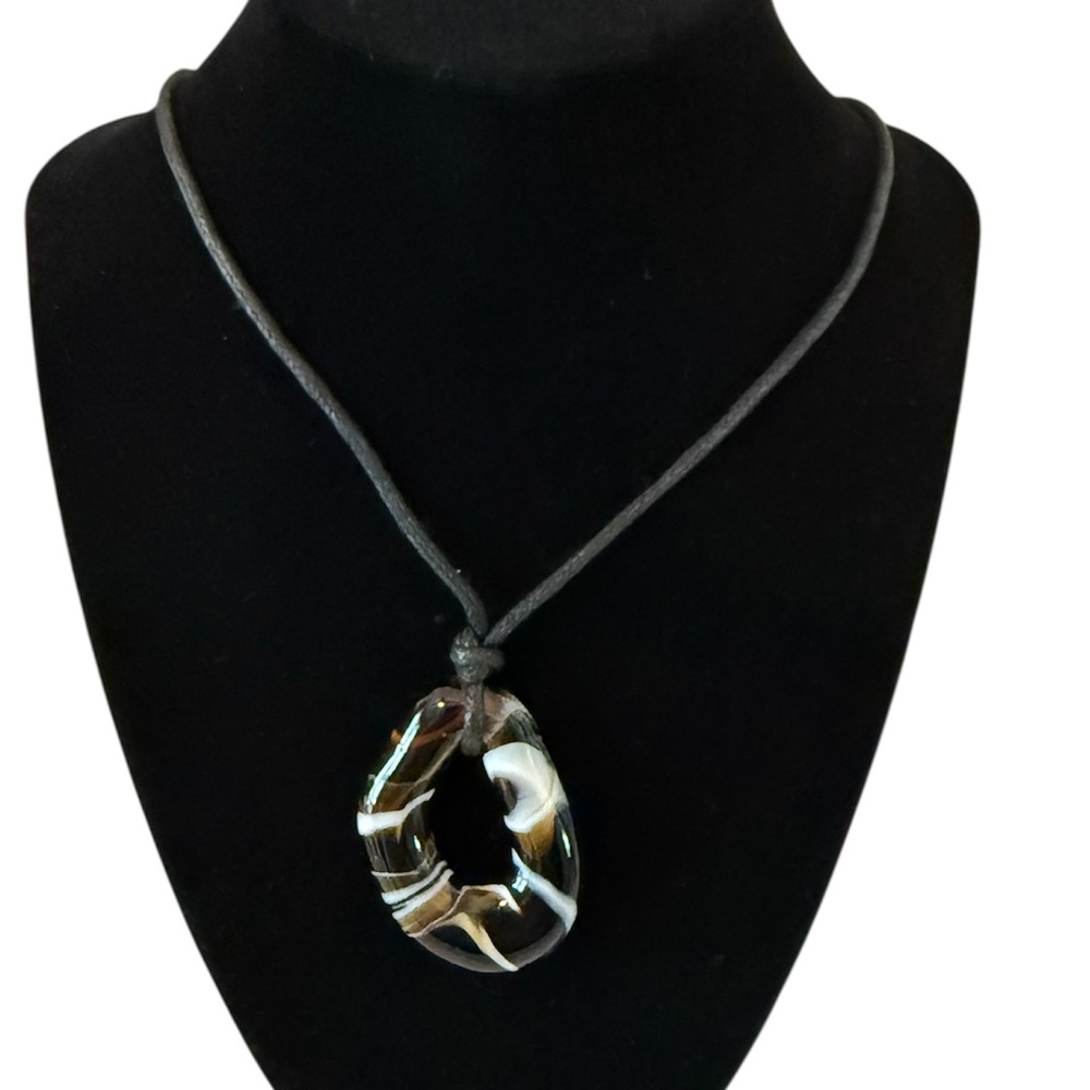 Free People Summertime Cord Choker Tiger’s Eye NWT Bohemian Adjustable Necklace